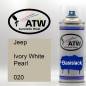 Preview: Jeep, Ivory White Pearl, 020: 400ml Sprühdose, von ATW Autoteile West.